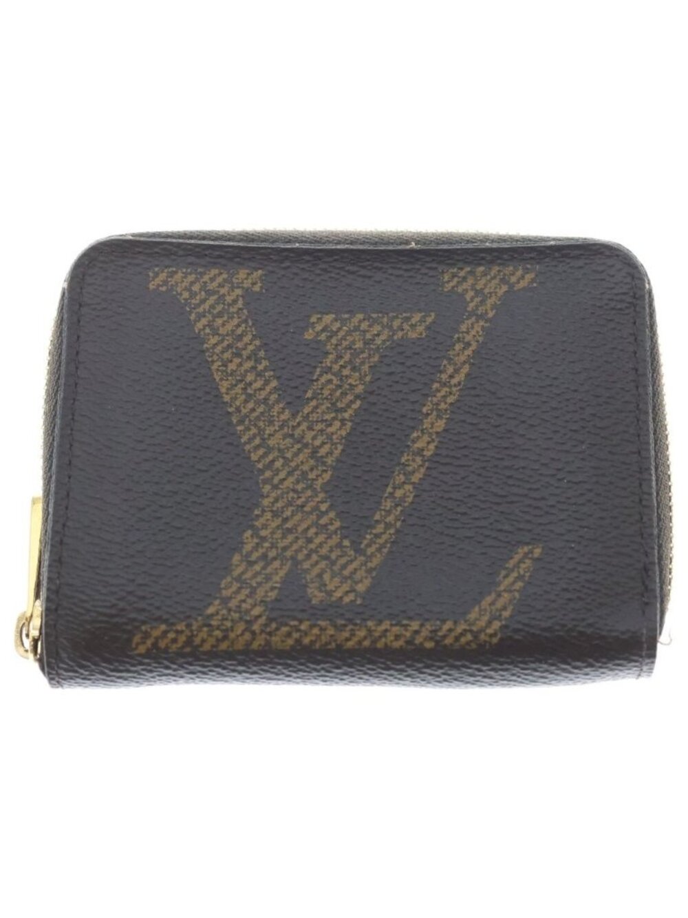 Louis Vuitton Monogram Giant Zippy Coin Purse Wallet Brown